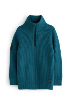 Next Chunky High Neck Zip - Trui - Teal Blue 6 Next Chunky High Neck Zip - Trui - Teal Blue -Next ec3bd628bc864d4fbff005ffa7e7bb79