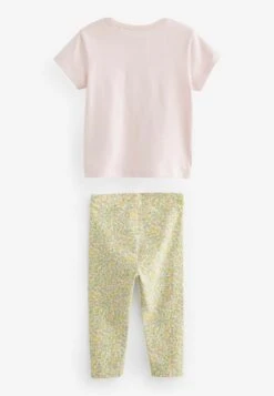 Next Short Sleeve Set- Legging - Pink Bunny Ditsy -Next ec79e518593d43a69226c2c98a927977