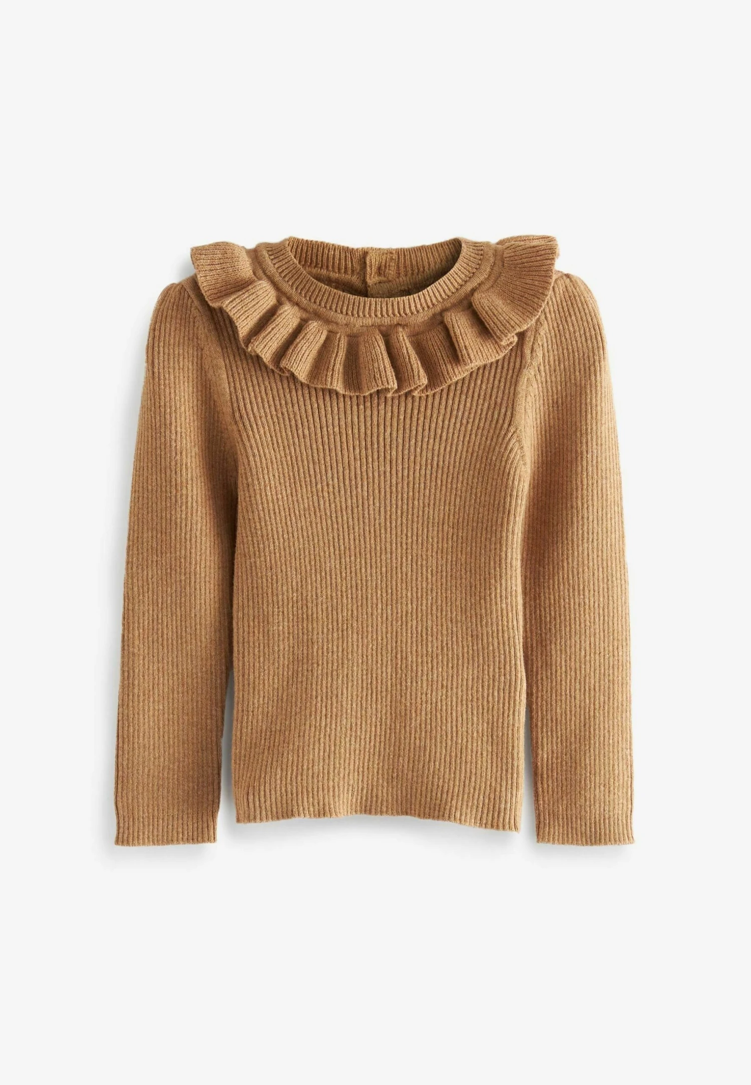 Next Frill Neck- Trui - Tan Brown 4 Next Frill Neck- Trui - Tan Brown - Afbeelding 4