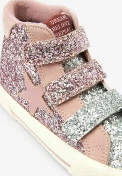Next Sneakers Hoog - Pink Silver -Next f473865125214fdda70a561fa8ee18bf