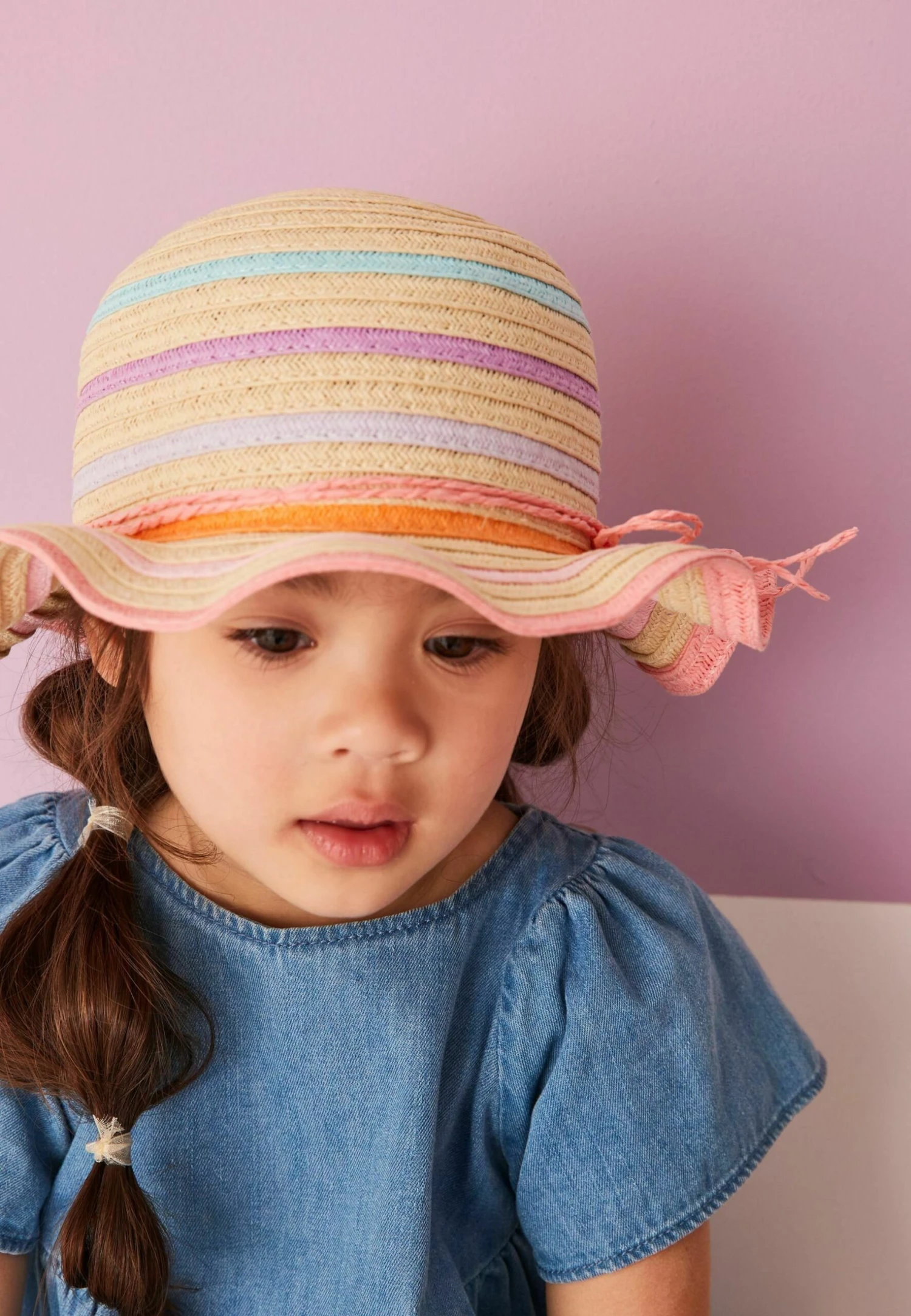 Next Wavy Brim- Hoed - Straw 1 Next Wavy Brim- Hoed - Straw