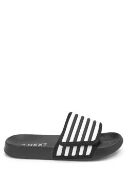 Next Stripe Touch Fastening Standard - Badslippers - Black White 11 Next Stripe Touch Fastening Standard - Badslippers - Black White -Next fd3ce50562b549c4bc3af4aabe151828