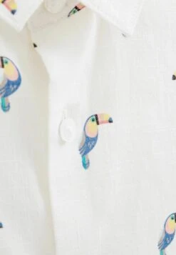 Next Short Sleeve Standard - Overhemd - White Toucan Print -Next fd542cb6d4444396a99425fe3fd269cb